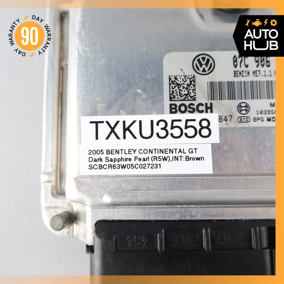 2005 Bentley Continental GT 6.0L W12 Engine Control Module ECU OEM 53k - photo 9