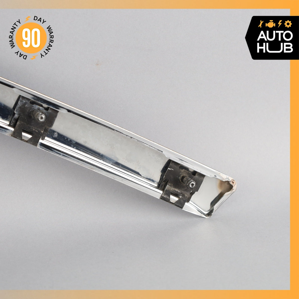 93-99 Mercedes W140 CL600 S500 Coupe Front Bumper Right Molding Trim Chrome OEM - photo 14