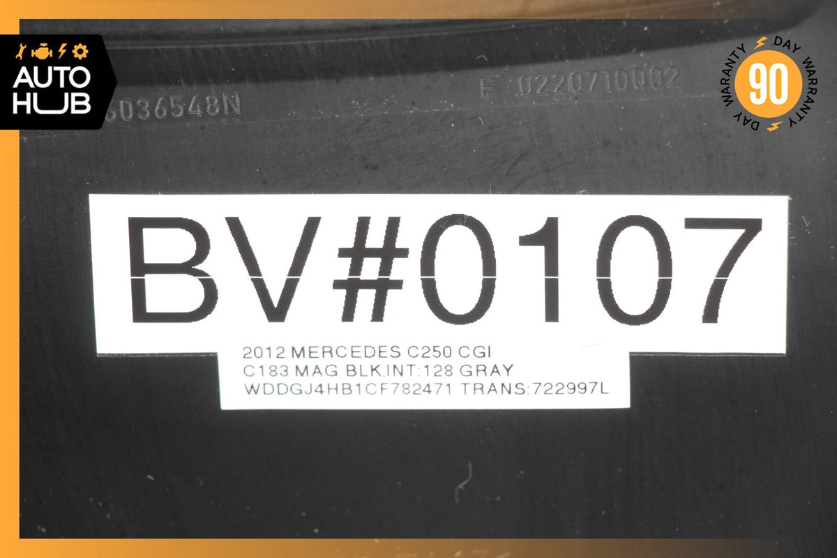 10-17 Mercedes W204 C250 C350 E350 Back Panel Seat Cover Left or Right Black OEM - photo 12