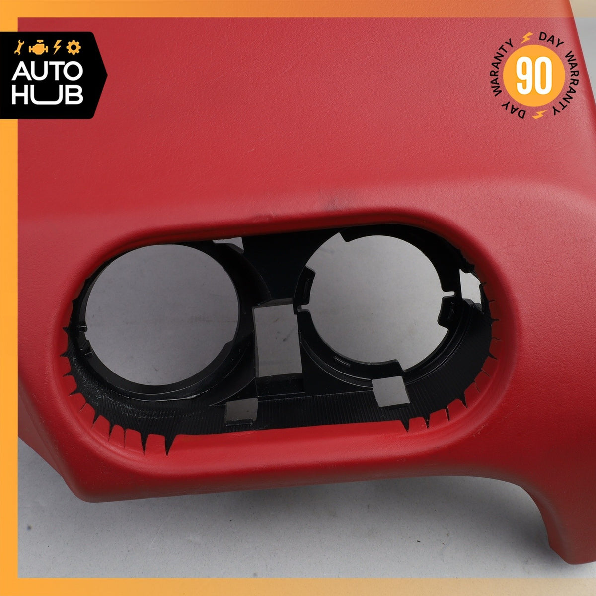 15-18 Porsche Macan 95B Dashboard Left Knee Cover Panel Trim Leather Red OEM - photo 3