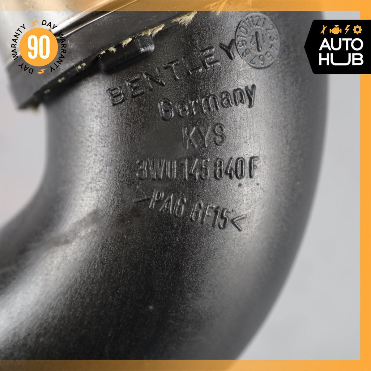 03-12 Bentley Continental GT GTC 6.0L W12 Right Side Intercooler Hose Pipe OEM - photo 10
