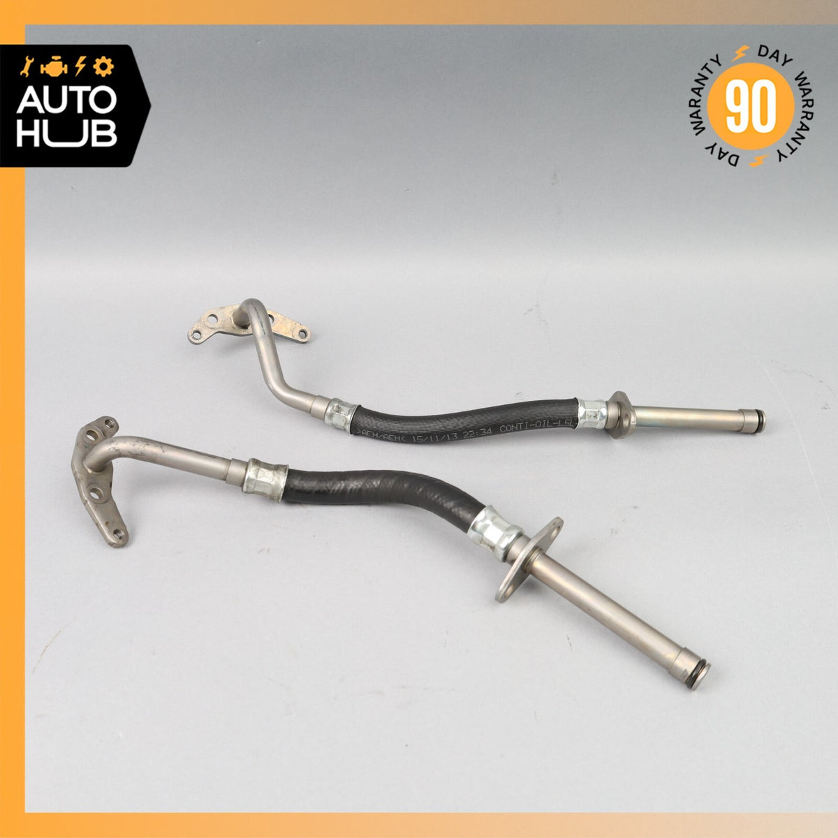 Mercedes W218 CLS550 E550 Turbocharger Return Oil Line Left & Right Side Set OEM - photo 9