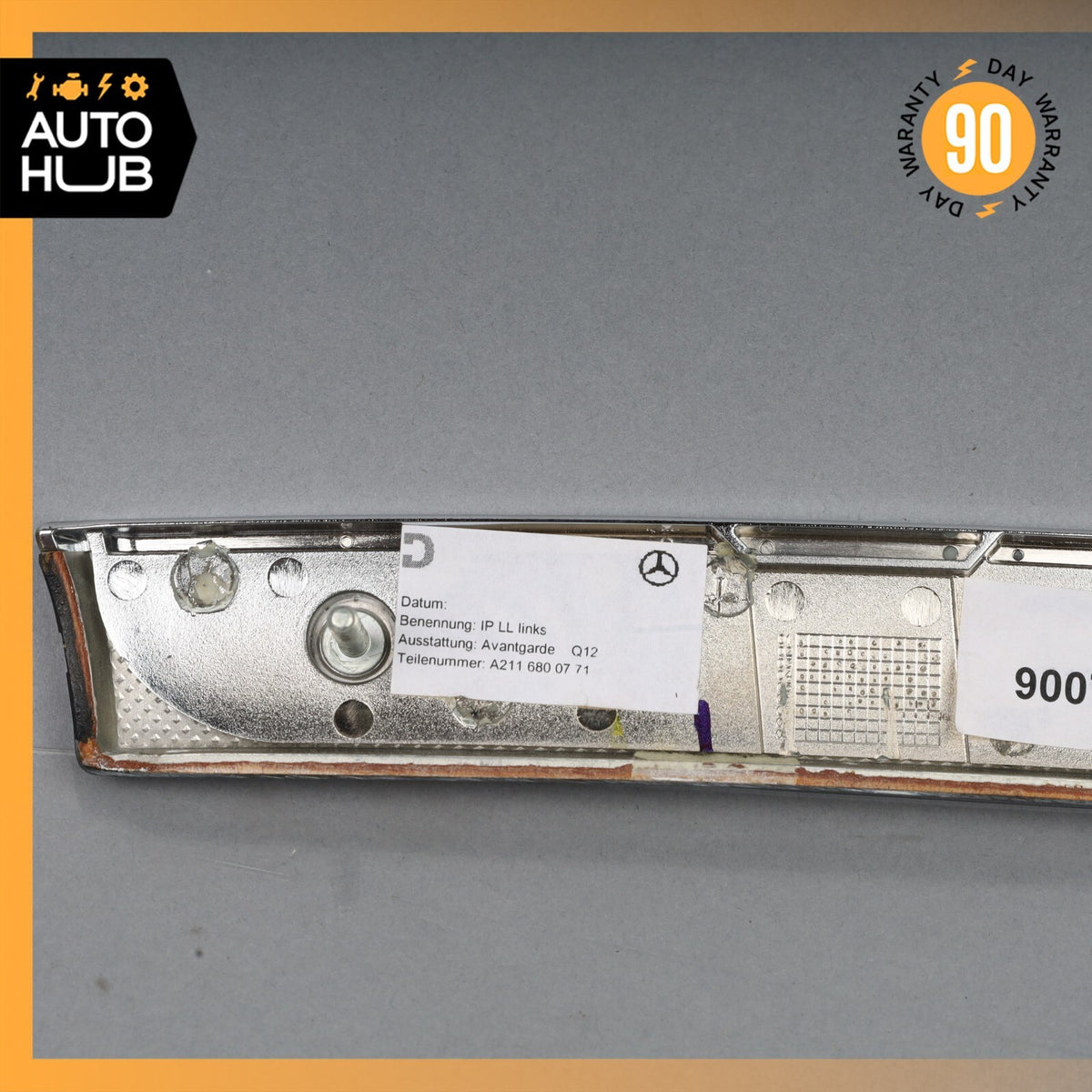 03-09 Mercedes W211 E63 AMG E350 E550 Dashboard Dash Left Molding Trim Wood OEM - photo 5
