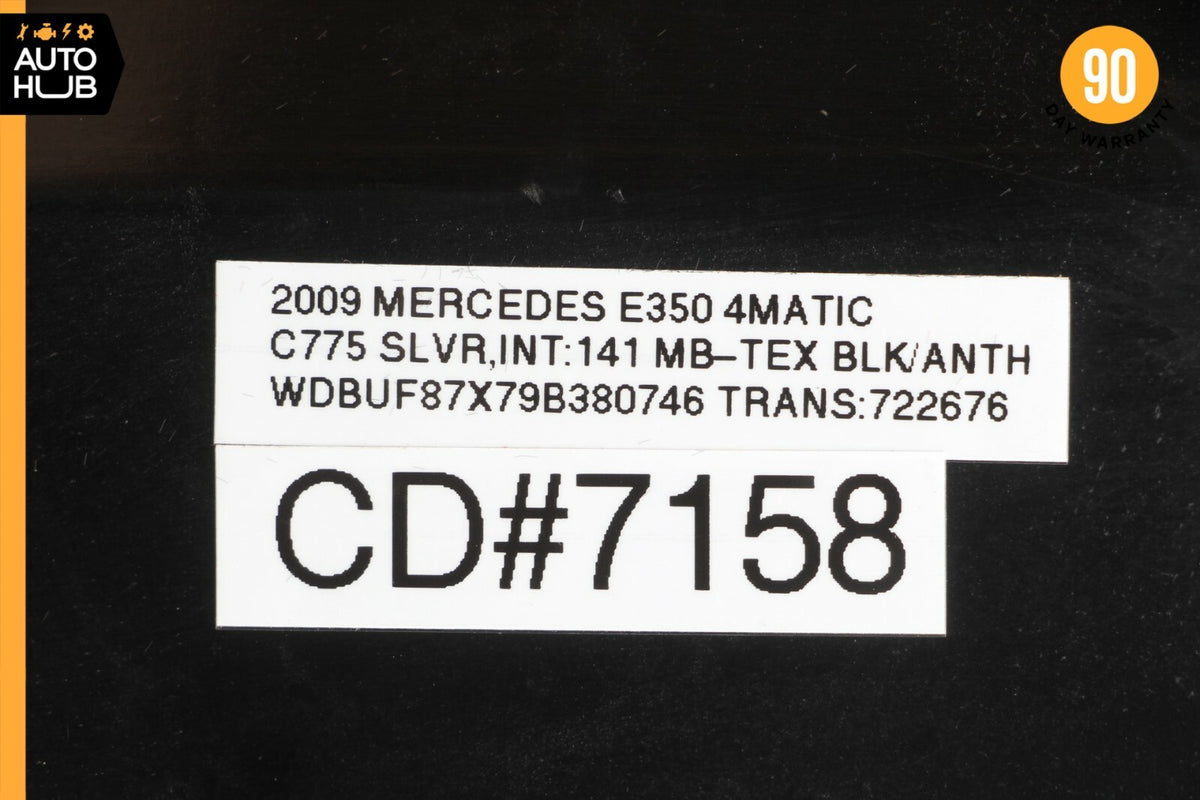 07-09 Mercedes W211 E350 E550 Dashboard Glove Box Storage Compartment Black OEM - photo 11