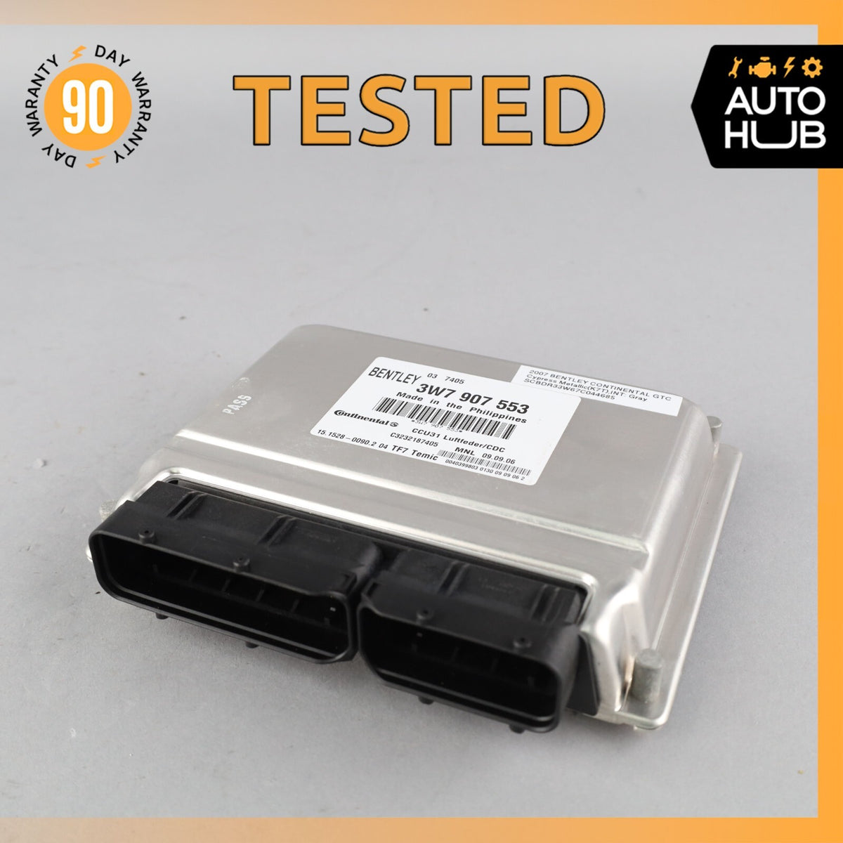 07-11 Bentley Continental GTC Convertible Air Suspension Control Module OEM - photo 1