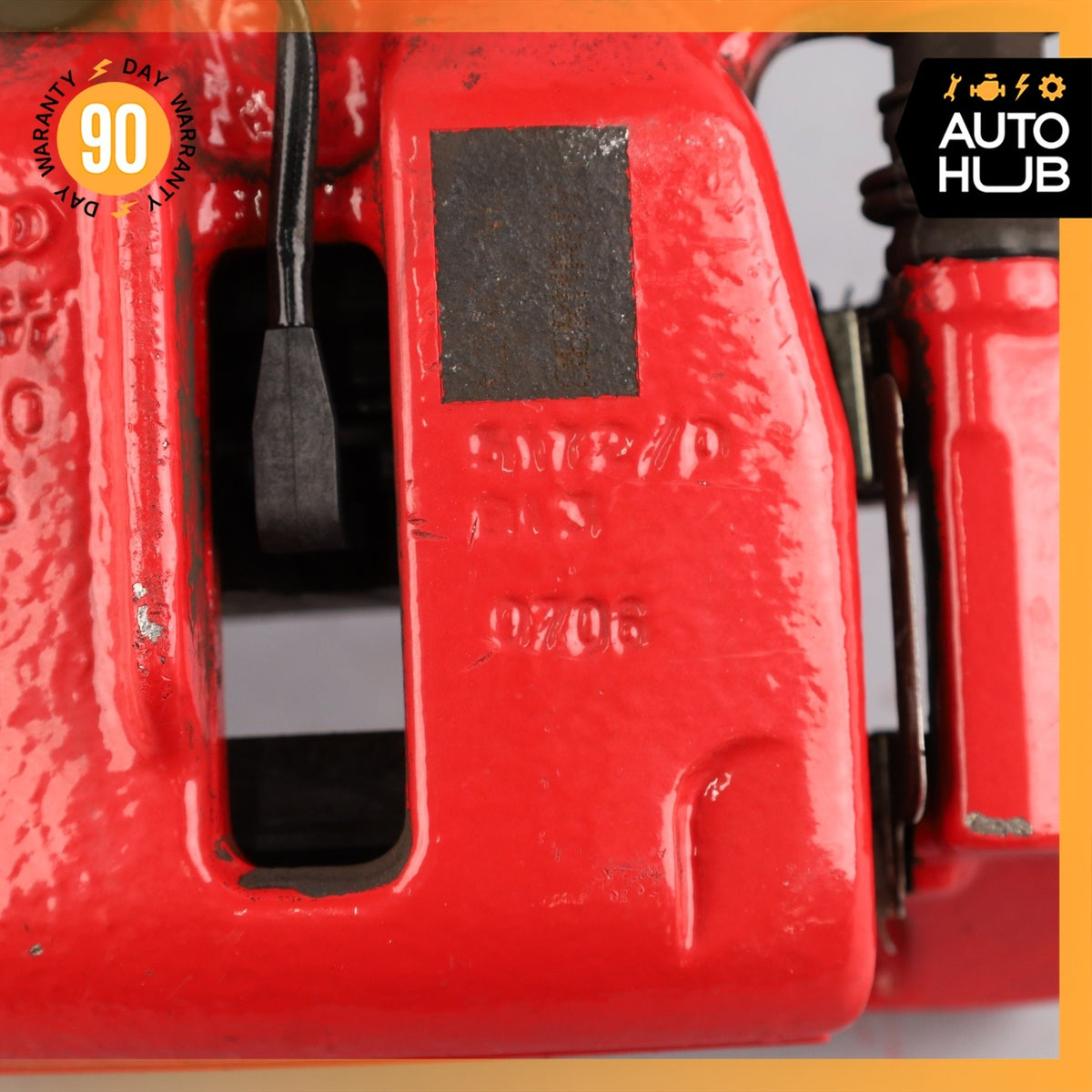 15-25 Porsche Macan 95B Rear Brake Calipers Left & Right Set w/ Actuator Red OEM - photo 17