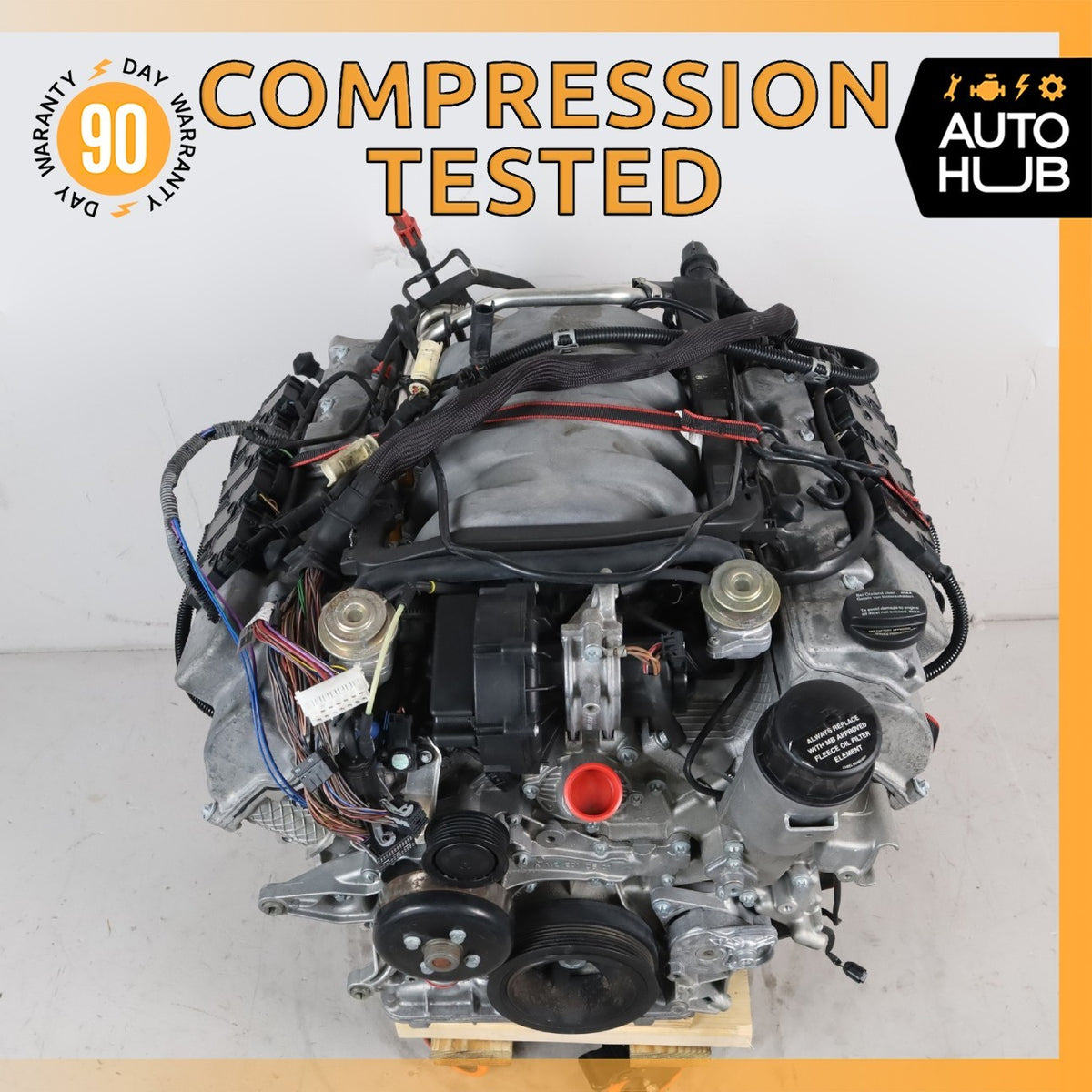 99-06 Mercedes R230 SL500 CLK500 Engine Motor Assembly 5.0 V8 M113 113.963 OEM - photo 1