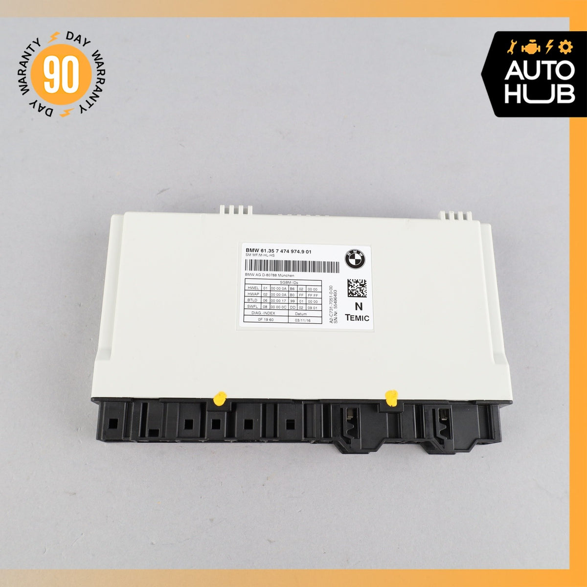 14-19 BMW F15 X5 X6 Front Left or Right Seat Memory Control Module 7474974 OEM - photo 7