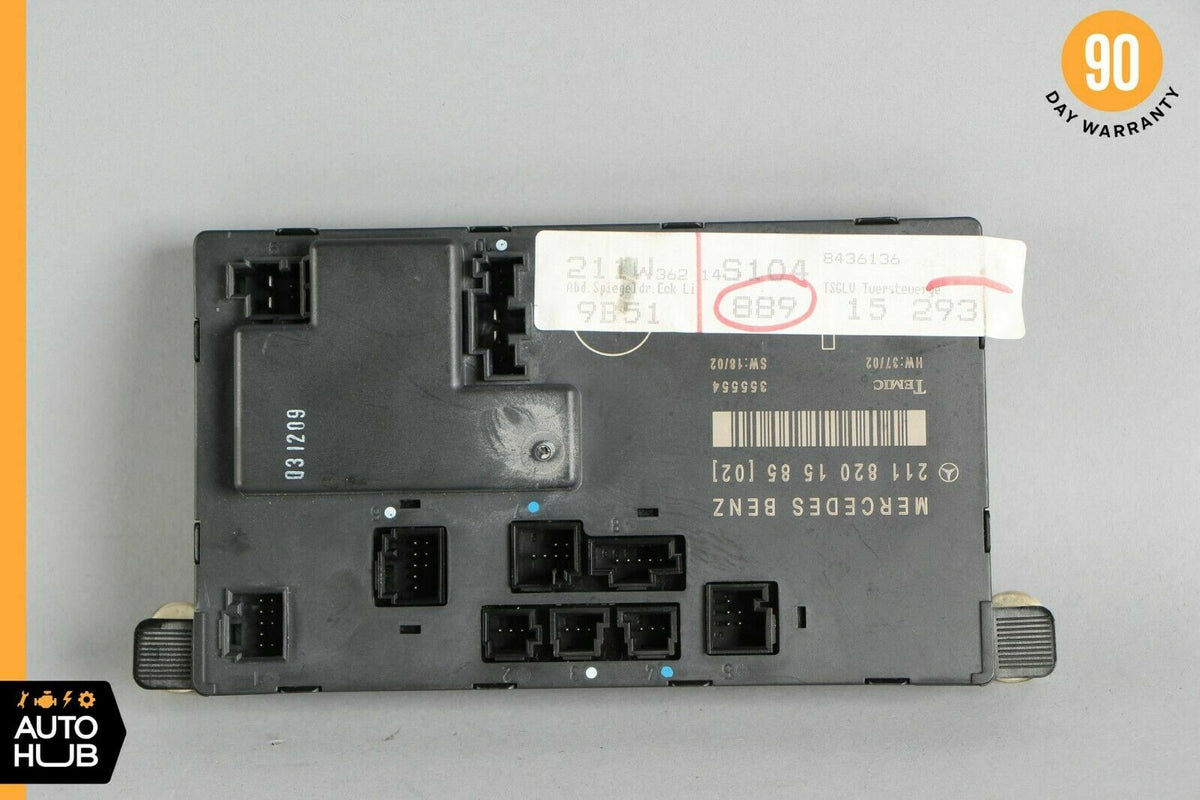 03-09 Mercedes W211 E55 E500 Front Left Side Door Control Module 2118201585 OEM - photo 1