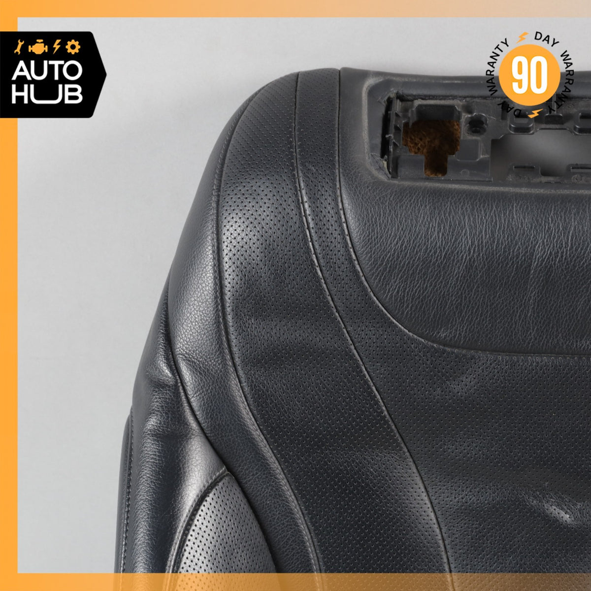 14-17 Mercedes W222 S550 S550e Front Left Side Seat Upper Back Cushion Black OEM - photo 7