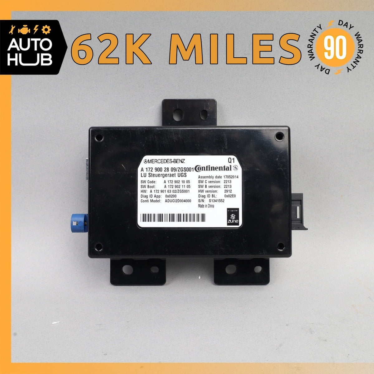 Mercedes W242 B250e E350 C250 GL550 Communication Control Module 1729002809 OEM - photo 1