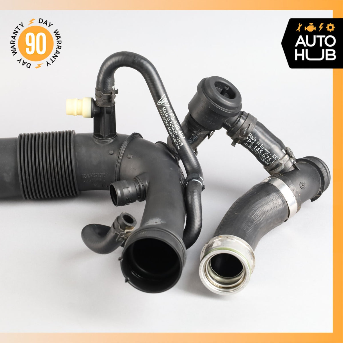 15-18 Porsche Cayenne 958 GTS Left Driver Side Air Intake Cleaner Hose Tube OEM - photo 4