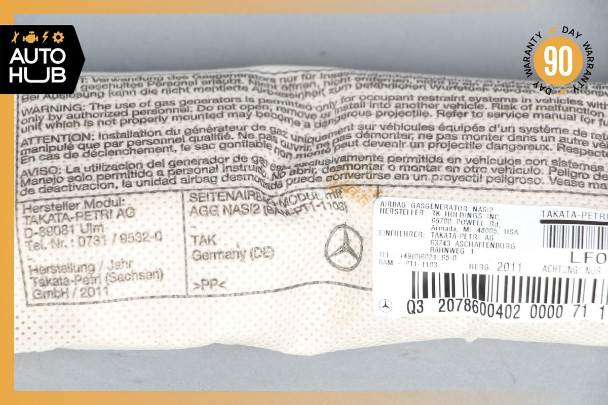 Mercedes W207 E550 C250 E350 Front Right Side Seat Airbag Air Bag OEM - photo 3