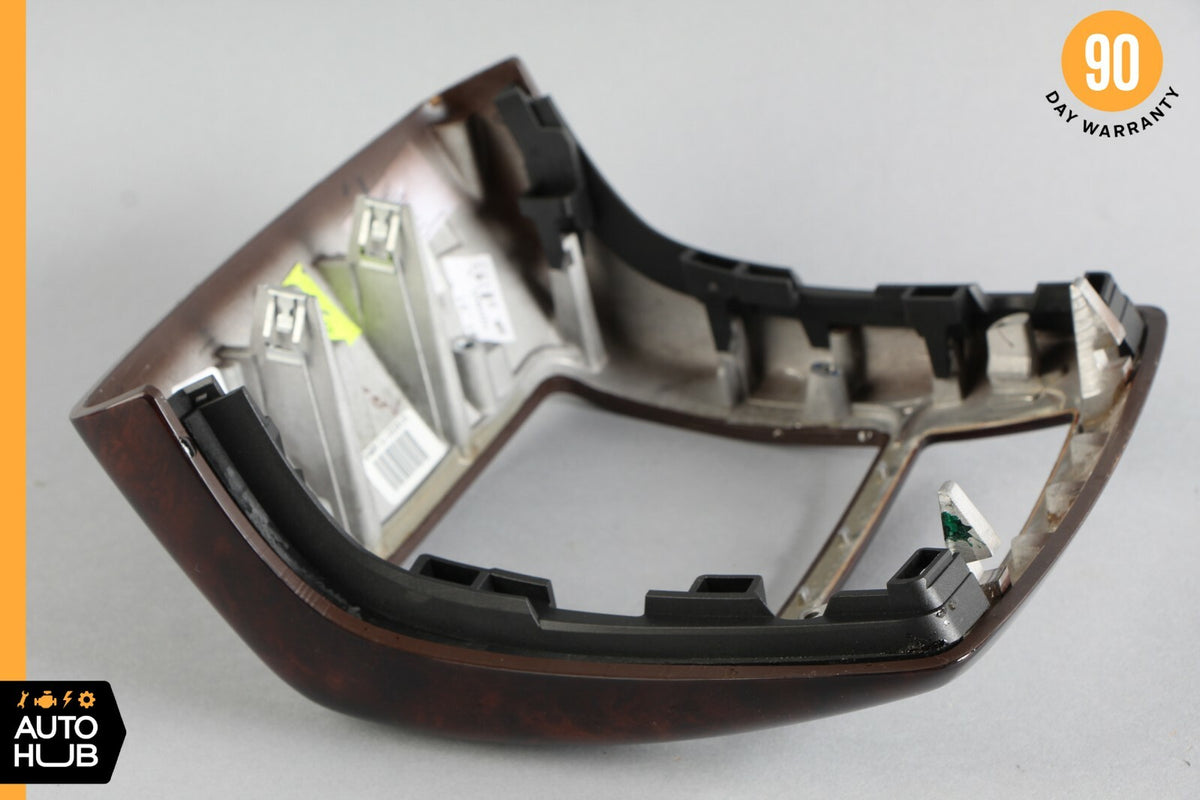 07-13 Mercedes W221 S550 S63 AMG Center Console Rear AC Control Trim Bezel Wood - photo 9