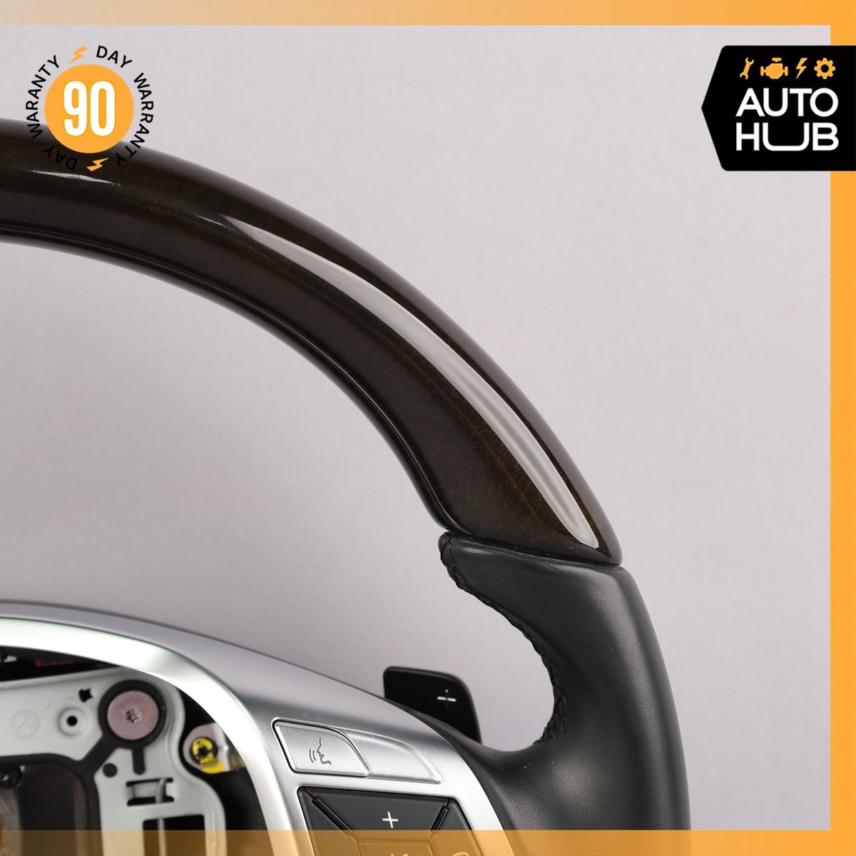 12-18 Mercedes R231 SL400 SL550 Steering Wheel Flat Bottom w/Paddle Shifters OEM - photo 4