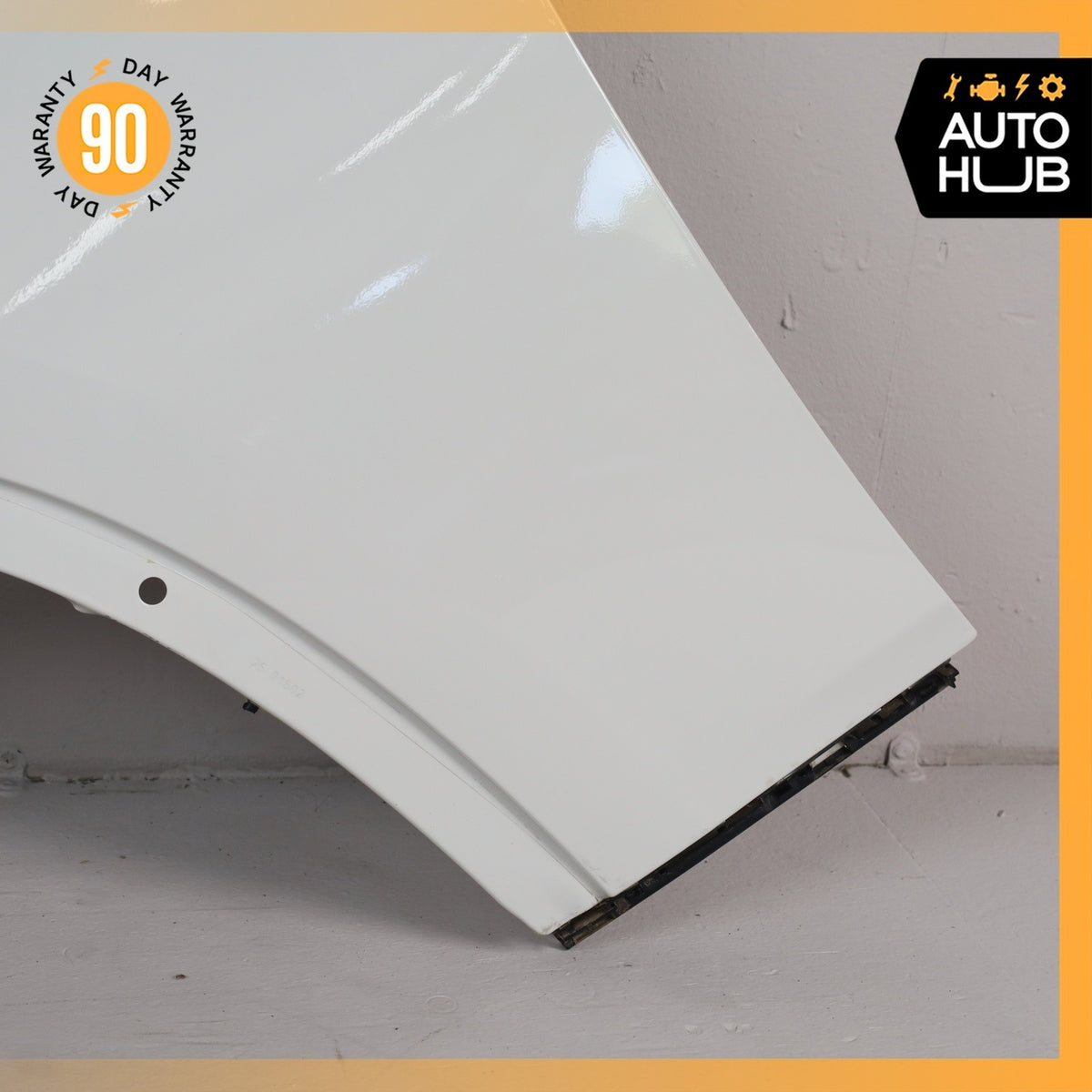 13-15 BMW E84 X1 Left Driver Side Fender Assembly White OEM - photo 6