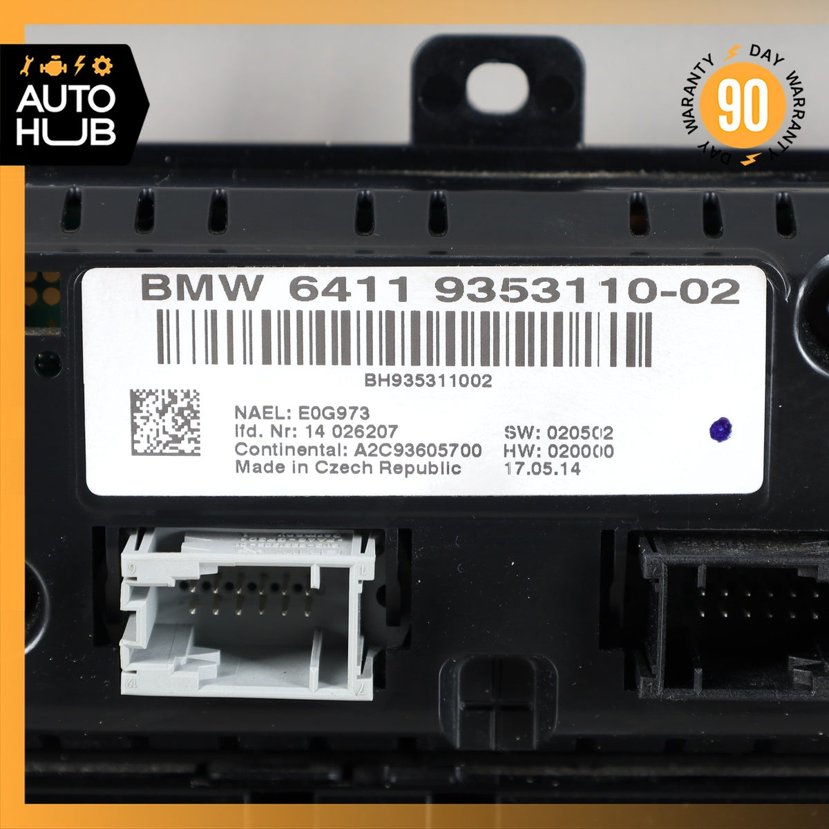 BMW F25 X3 Dashboard A/C AC Air Climate Control Panel Switch 6833313 OEM - photo 14