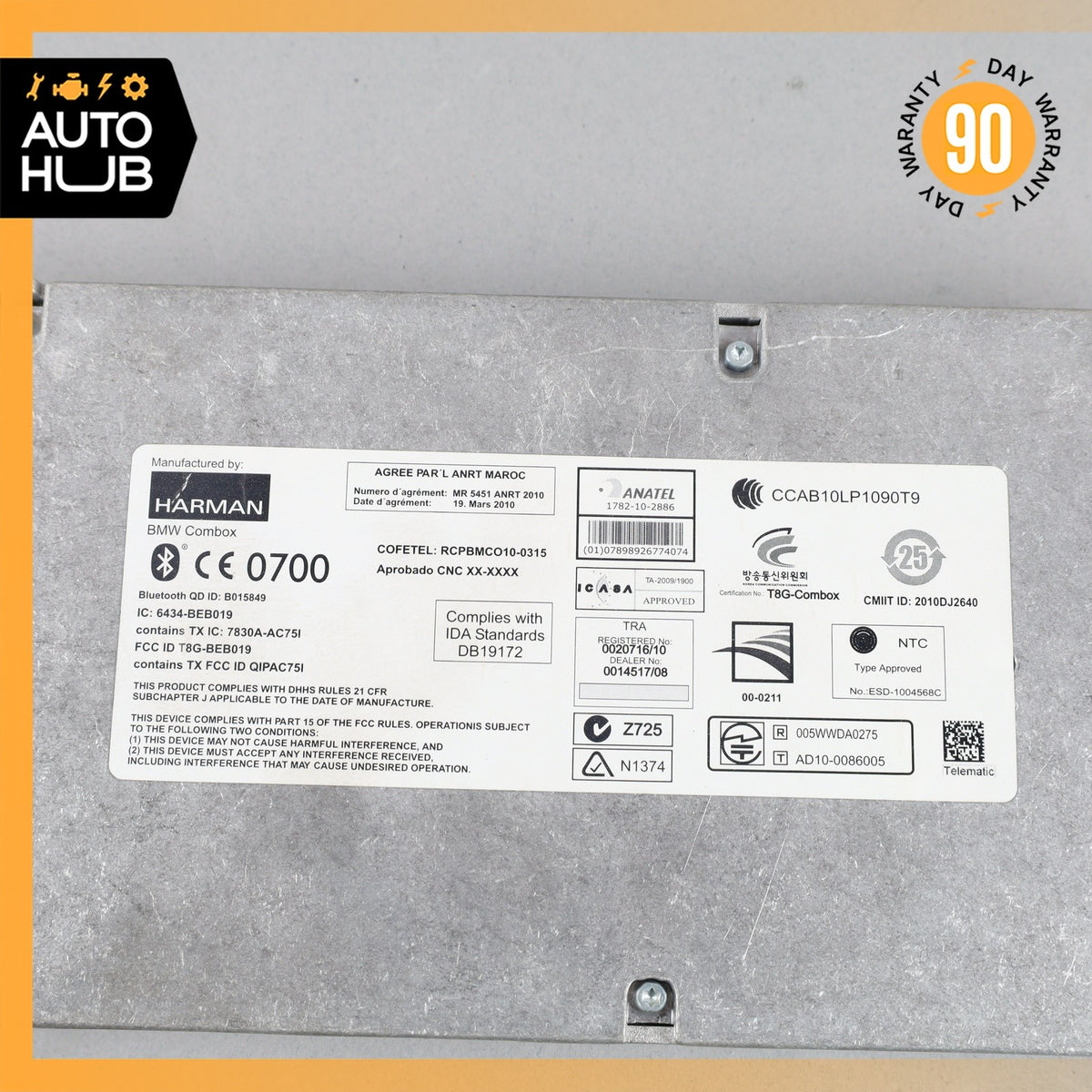 11-16 BMW F10 528i 535i 550i Telematics Bluetooth Control Module OEM - photo 9