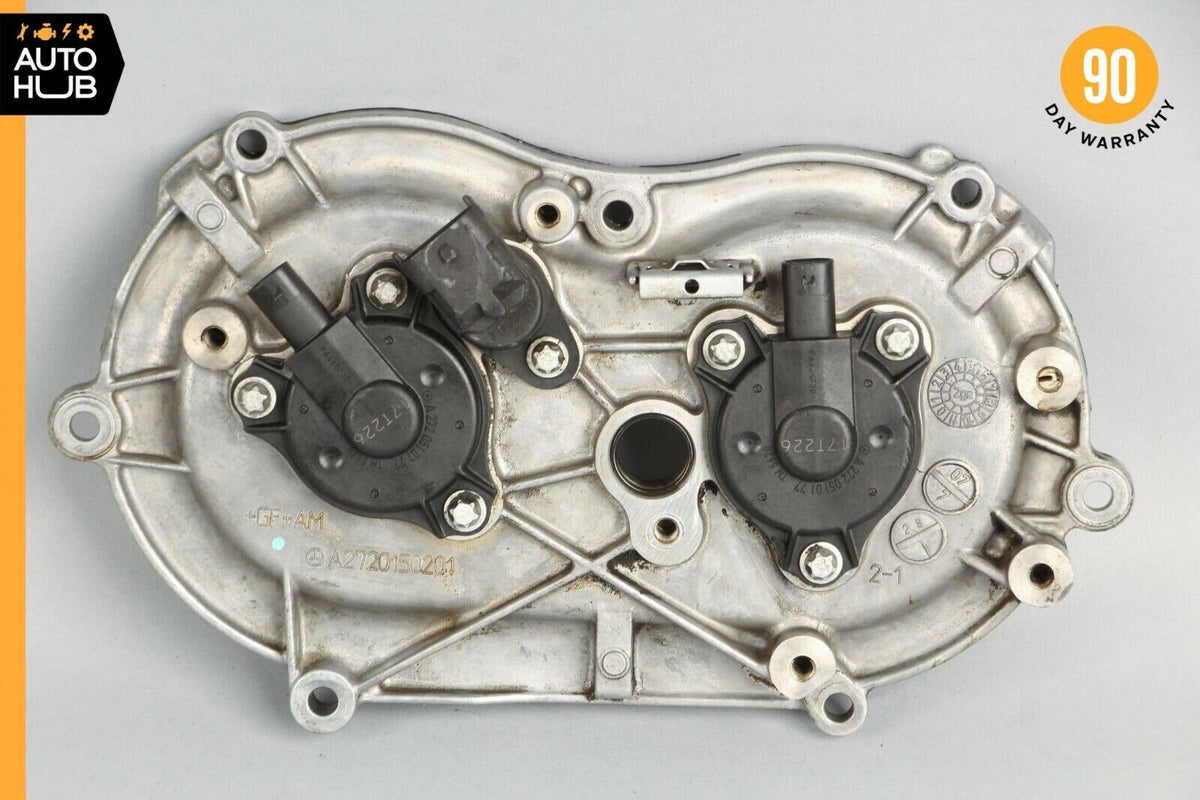 Mercedes W221 S550 E350 Front Left Side Engine Timing Chain Cover Plate OEM - photo 1