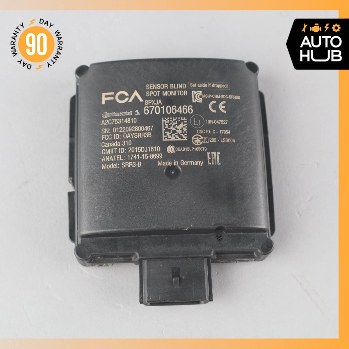 Maserati Levante M161 Rear Blind Spot Radar Distance Sensor Module OEM 35k - photo 6
