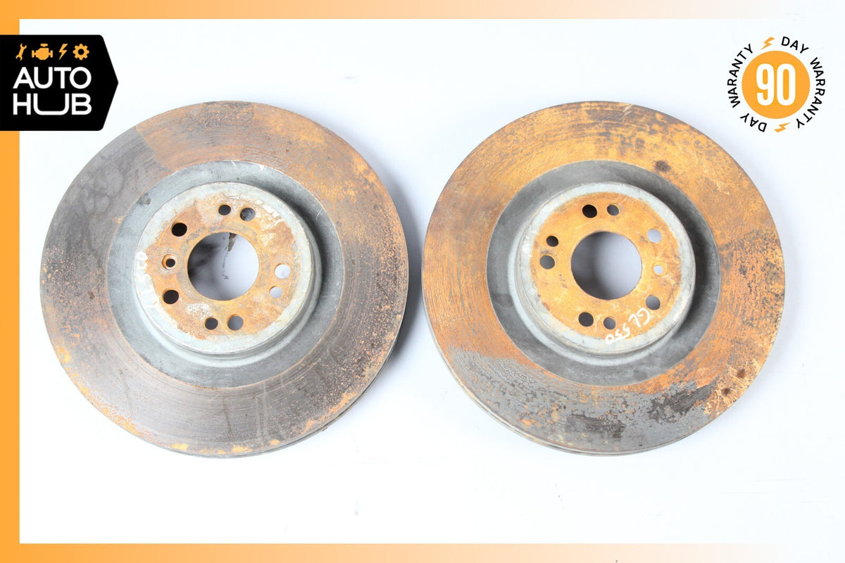 06-13 Mercedes X164 GL550 R350 Front Brake Rotors Disc Left and Right Set OEM - photo 1