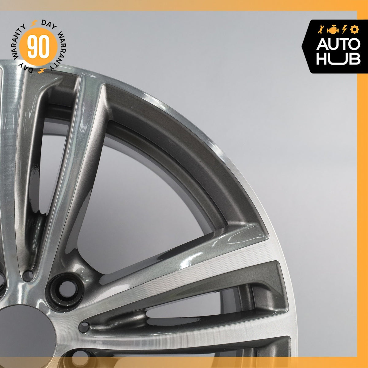 BMW F30 335i 340i 430i 8.5 x 19 19" Style 442 Rear Wheel Rim Polished Gray OEM - photo 4