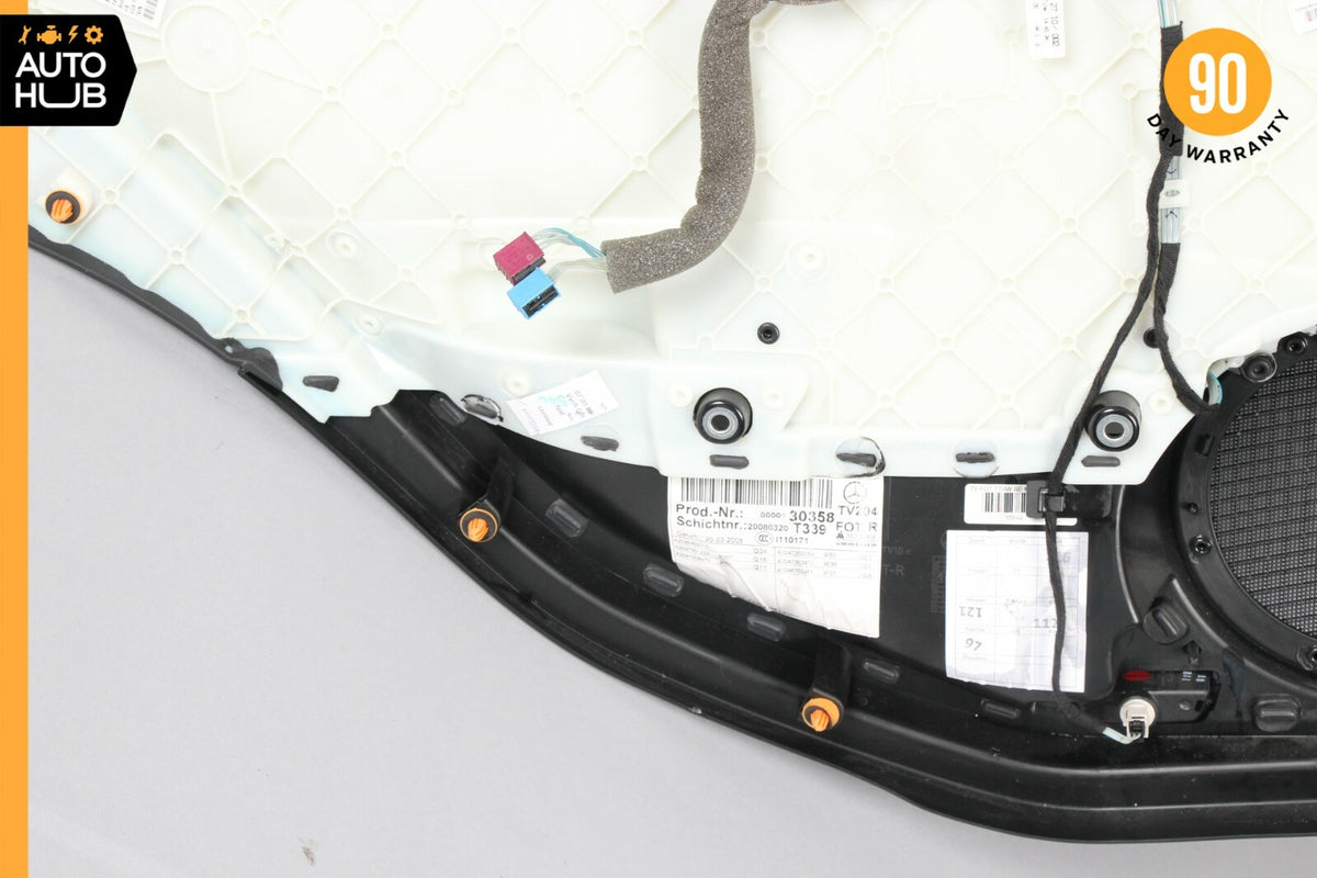08-14 Mercedes W204 C63 AMG Rear Right Side Interior Door Panel Black OEM 72k - photo 10