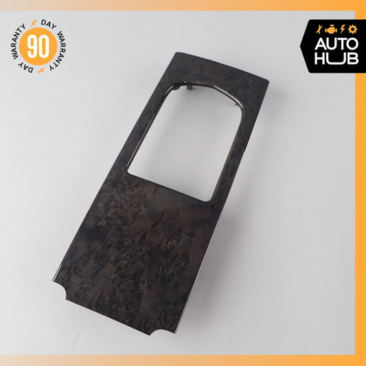 10-16 Porsche Panamera Hybrid 970 Rear Center Console Bezel Trim Wood OEM - photo 1