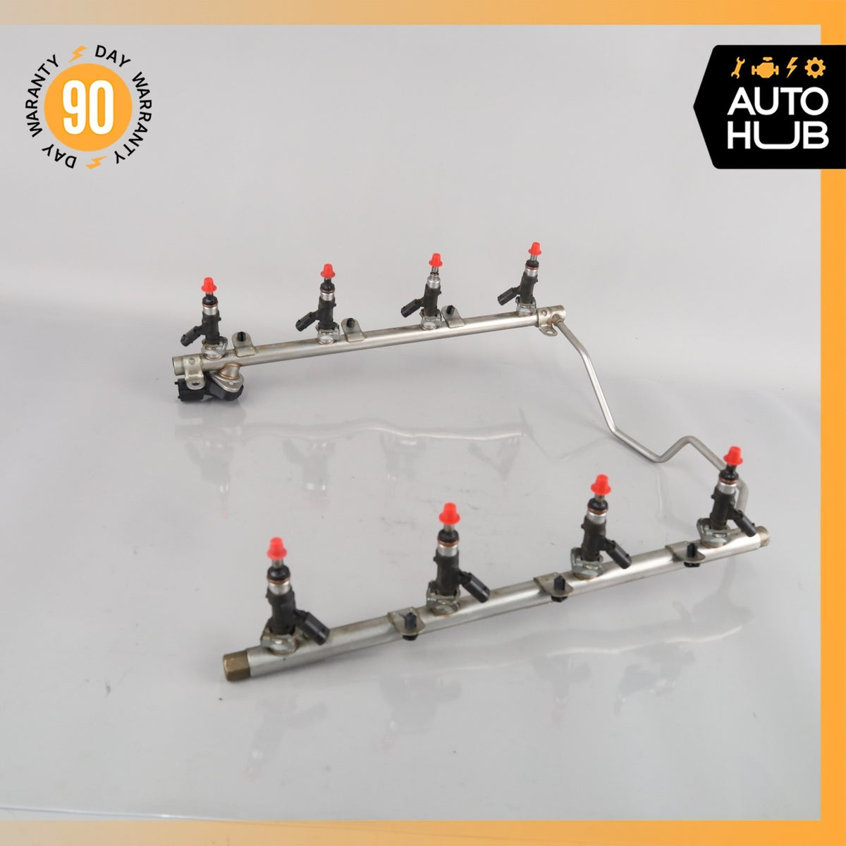 Mercedes W211 E63 SL63 CL63 AMG Engine Fuel Injector Rail w/ Injectors OEM - photo 18
