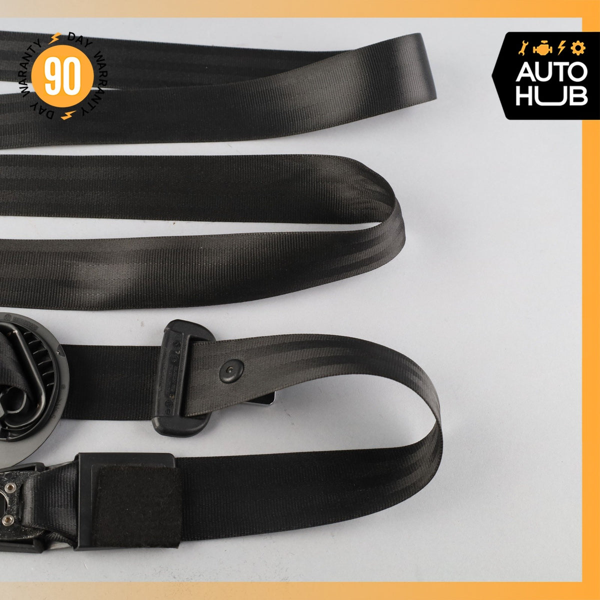 11-18 Porsche Cayenne 958 Front Right Passenger Side Seat Belt Black OEM - photo 12