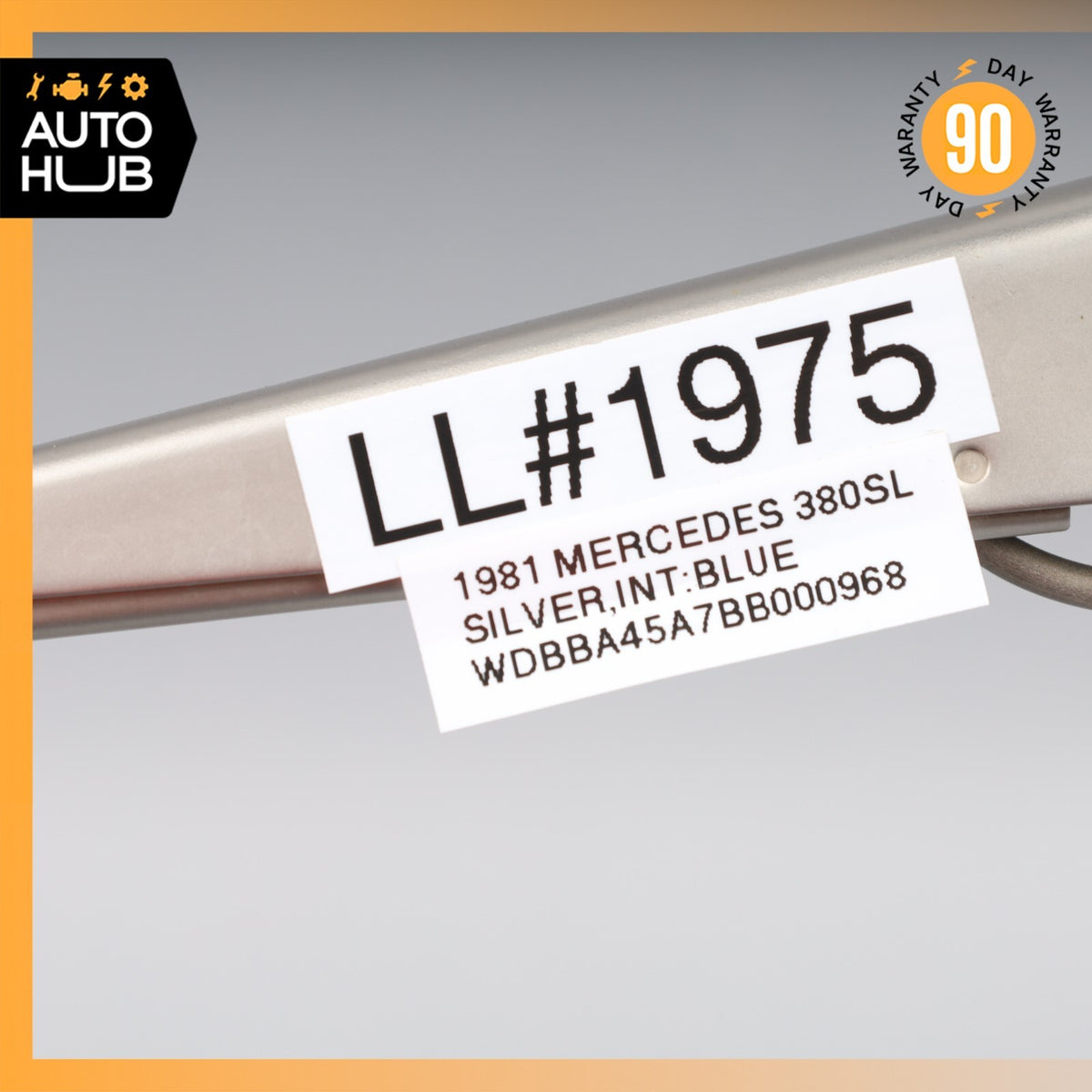 Mercedes R107 380SL Left Side Windshield Washer Wiper Arm Blade OEM - photo 12