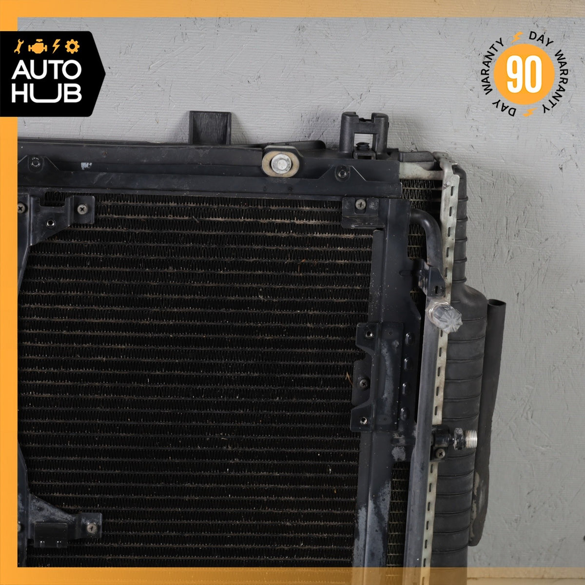92-93 Mercedes W140 300SE Engine Water Cooling Radiator A/C Condenser Cooler OEM - photo 10
