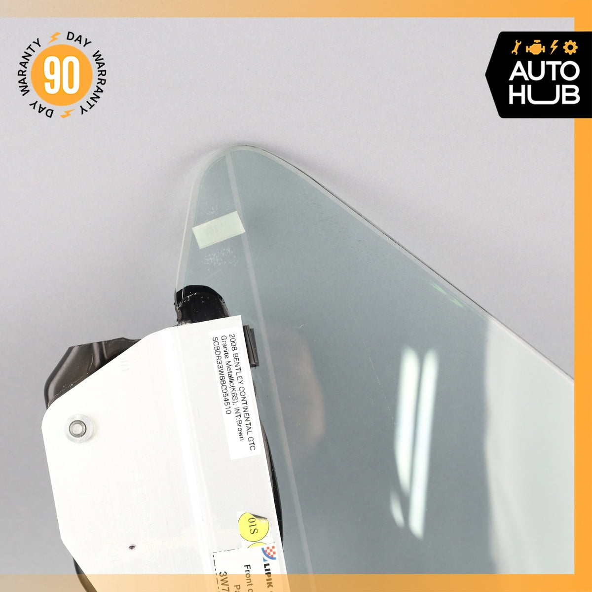 07-18 Bentley Continental GTC Front Left Side Door Vent Window Glass OEM - photo 5