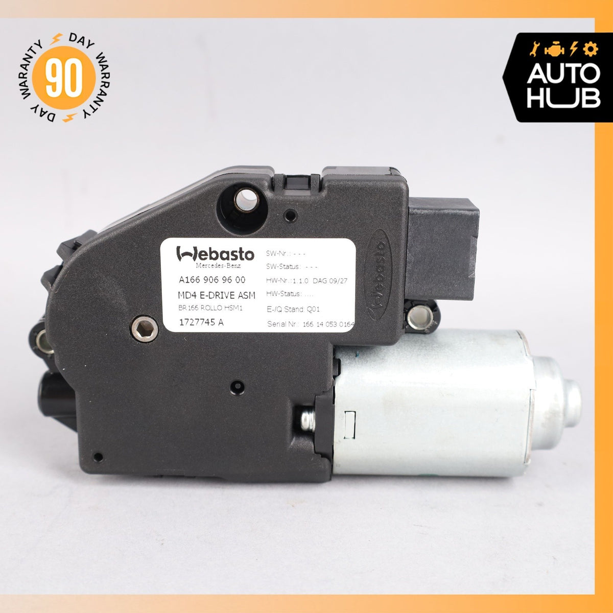 12-19 Mercedes X166 GL550 ML550 Roof Sun Shade Screen Roller Blind Motor OEM - photo 6