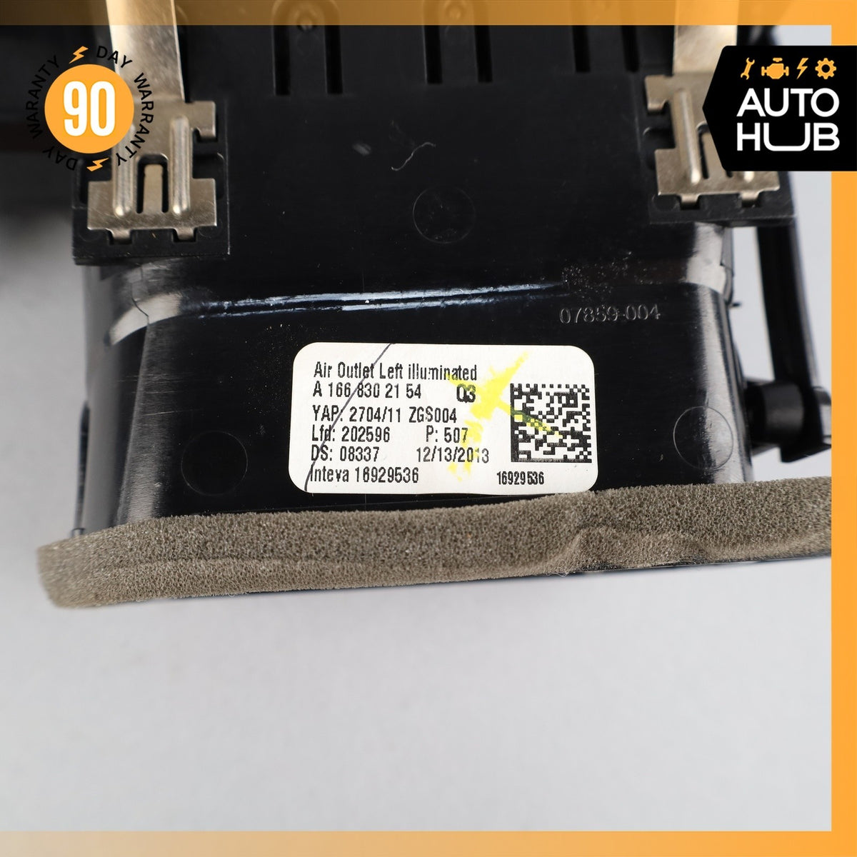 12-16 Mercedes X166 GL450 Center Dash AC A/C Air Vent Grill Left Side OEM - photo 7