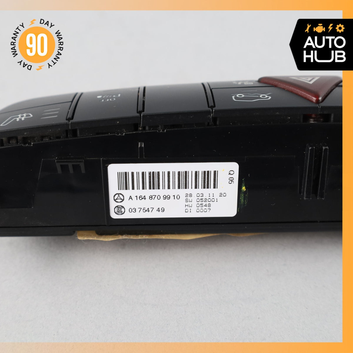 06-12 Mercedes W164 ML350 GL450 Dash Hazard Heated Seats ESP Control Panel OEM - photo 8