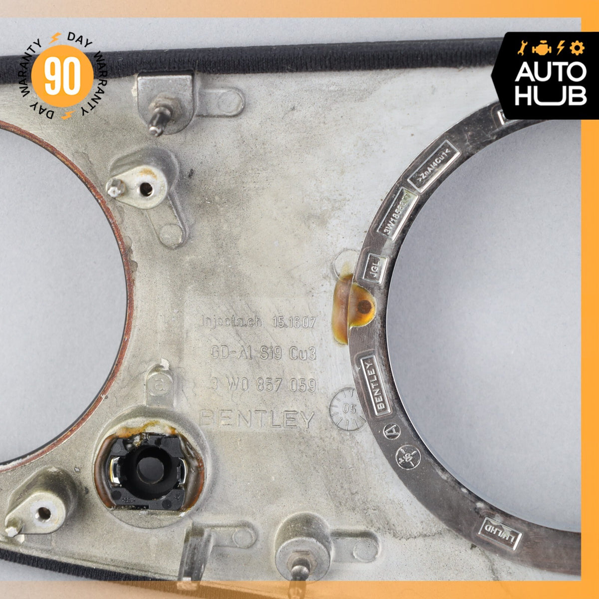 03-13 Bentley Continental GT GTC Dash Panel Speedometer Bezel Trim Wood OEM 73k - photo 10