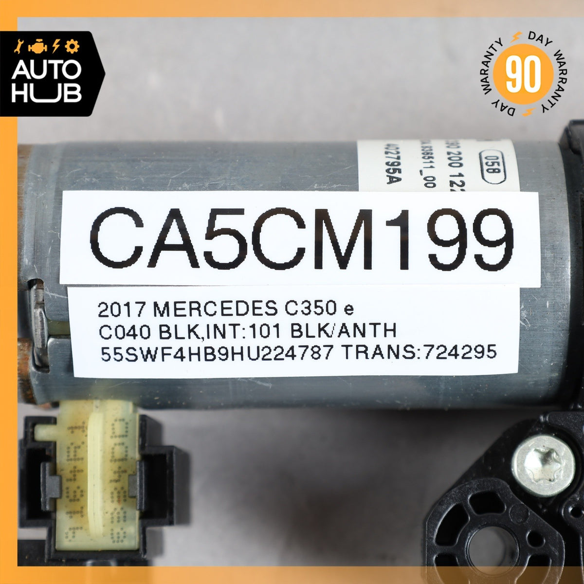 Mercedes W205 C350e Window Sun Shade Screen Roller Blind Motor OEM - photo 10