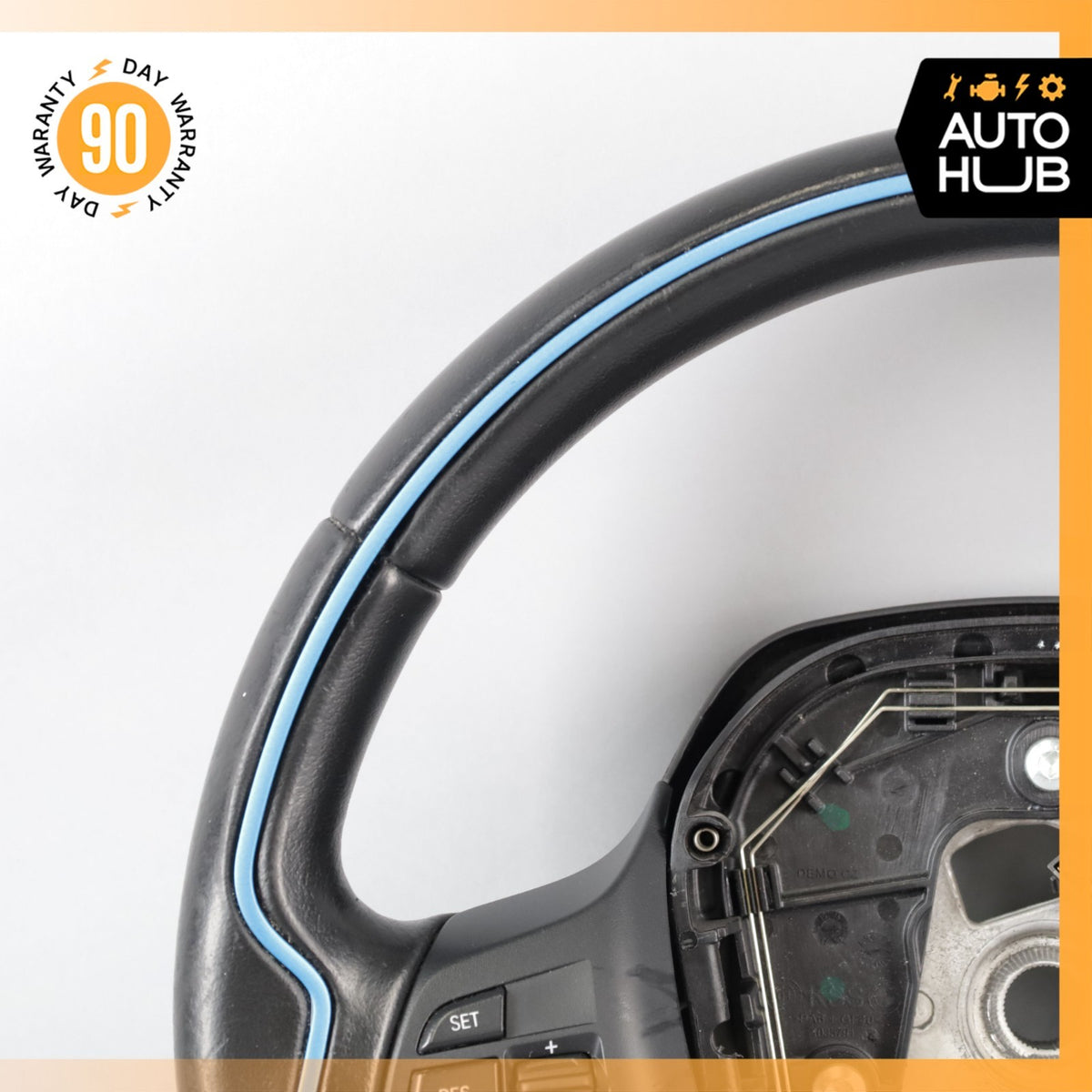 14-21 BMW i3 I01 Hybrid Steering Wheel Black 6870159 OEM - photo 2