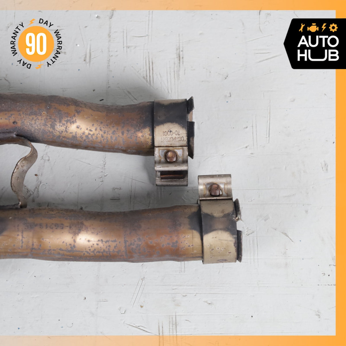 03-05 Ford Thunderbird 3.9L Exhaust Central Resonator Mid Pipe Silencer OEM 80k - photo 4