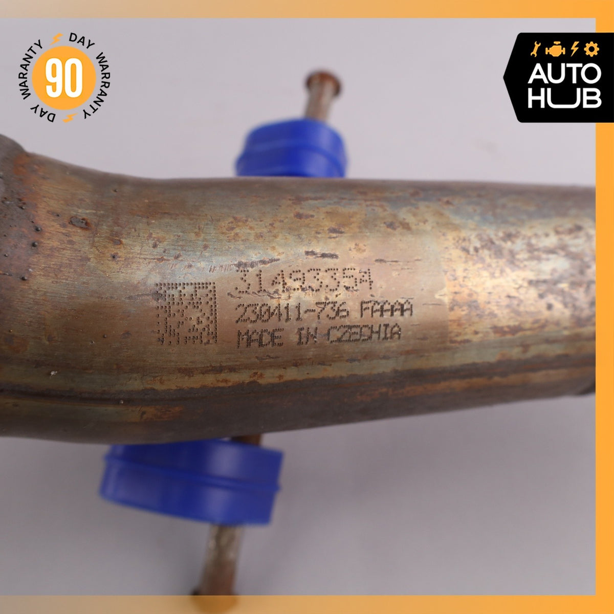 22-24 Volvo S60 2.0L L4 Front Engine Exhaust Downpipe 31493354 OEM - photo 13