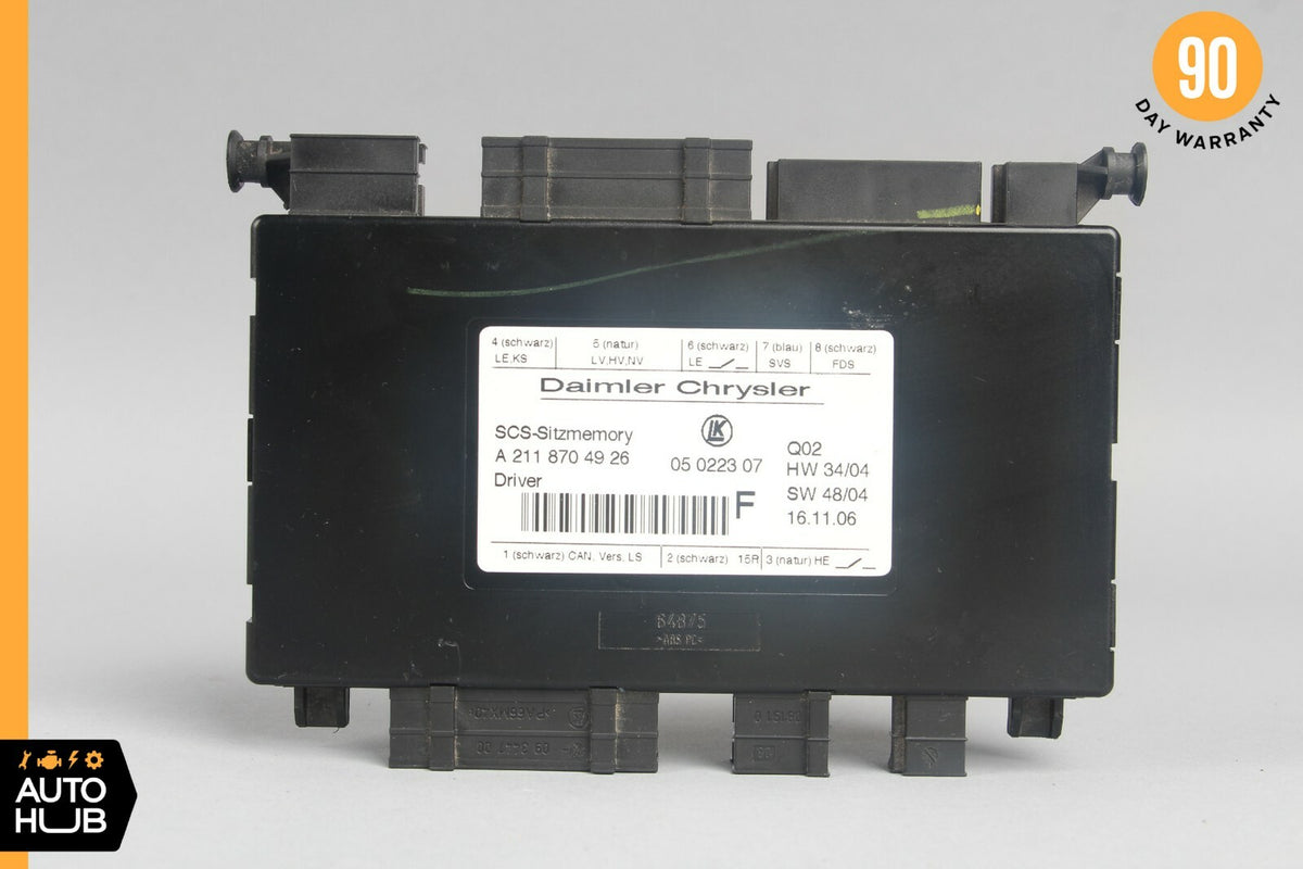 03-11 Mercedes W164 ML550 E350 Front Left Seat Control Module 2118704926 OEM - photo 6