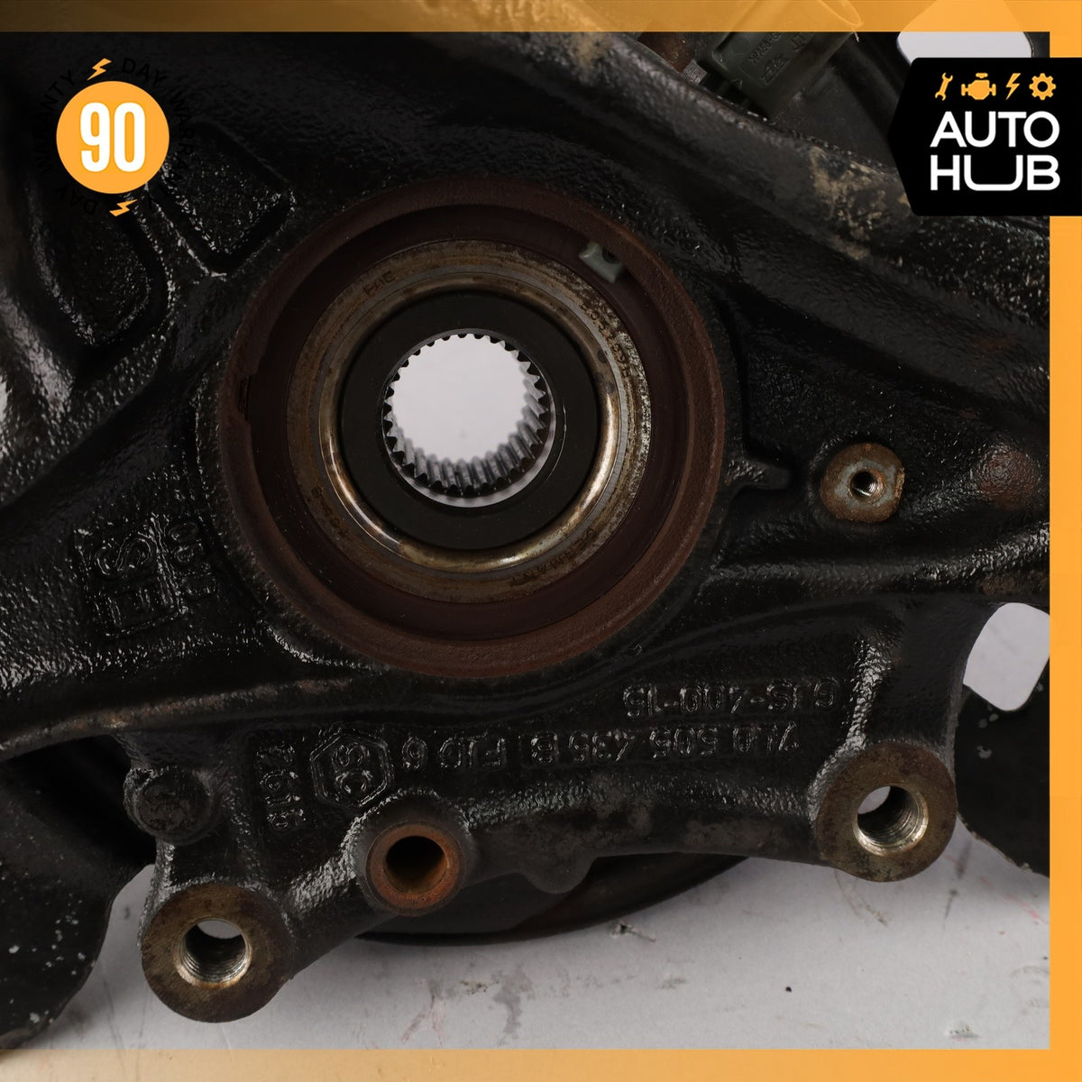 Porsche Cayenne 955 Rear Left Side Spindle Knuckle Hub w/ Shield OEM - photo 13