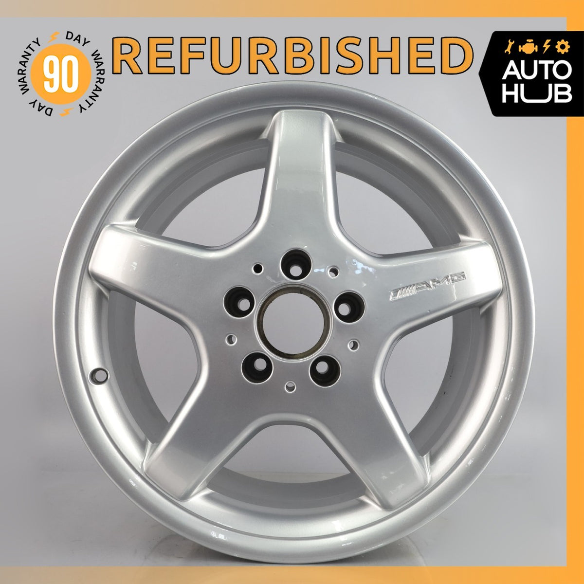 Mercedes W208 CLK430 SLK320 7.5 x 17 17" Front Wheel Rim Chrome 1704011302 OEM - photo 1