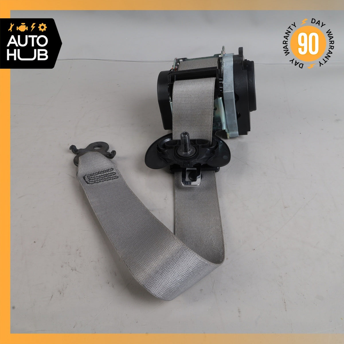 11-16 BMW F10 550i 528i 535i Front Right Seatbelt Seat Belt Gray 7241752 OEM - photo 1