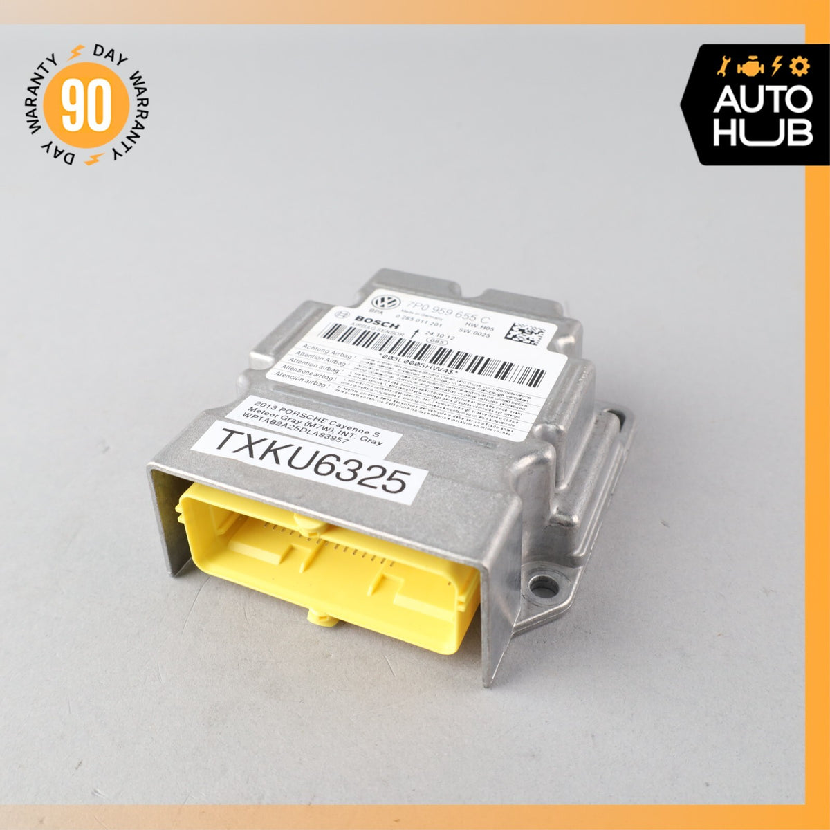 11-14 Porsche Cayenne 958 S Airbag Air Bag Sensor SRS Control Module OEM - photo 1