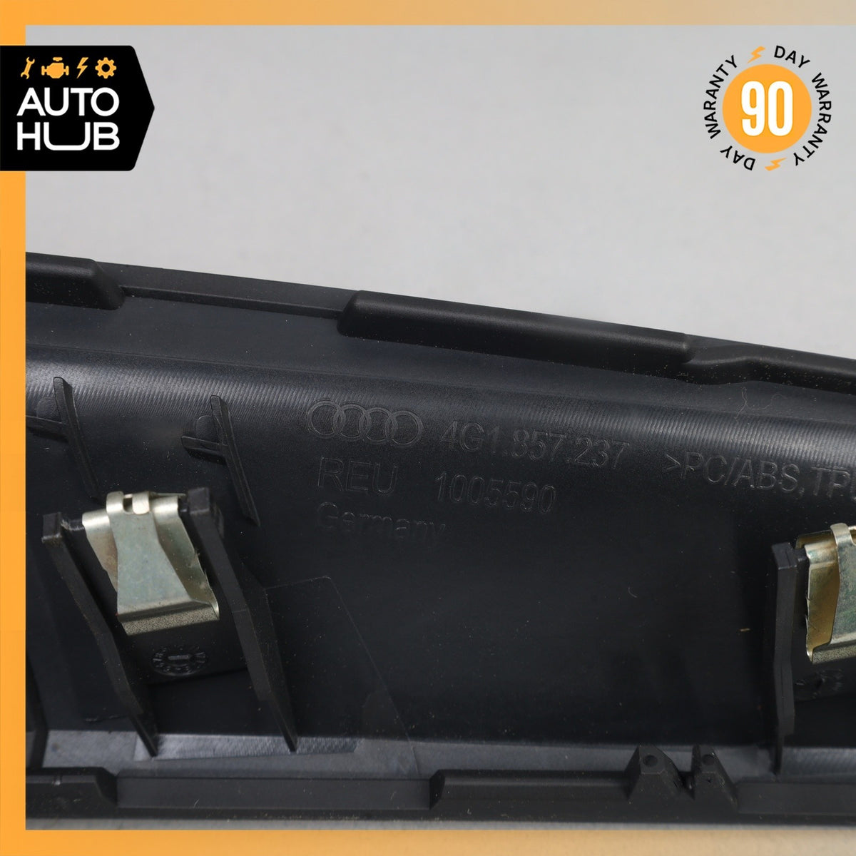 12-15 Audi 4G8 A7 S7 Left Driver Side Dashboard Cover Panel Trim Black OEM - photo 7