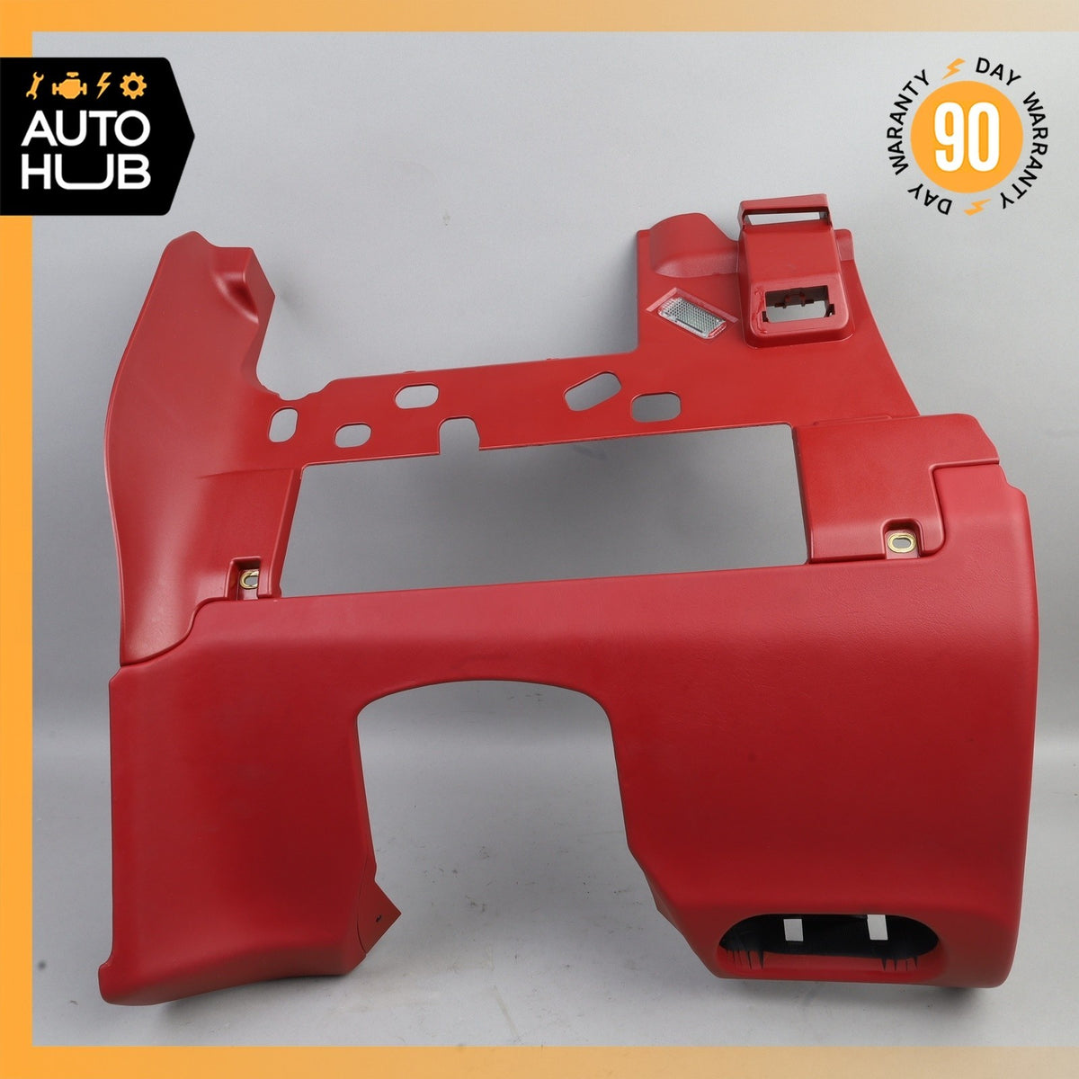 15-18 Porsche Macan 95B Dashboard Left Knee Cover Panel Trim Leather Red OEM - photo 1