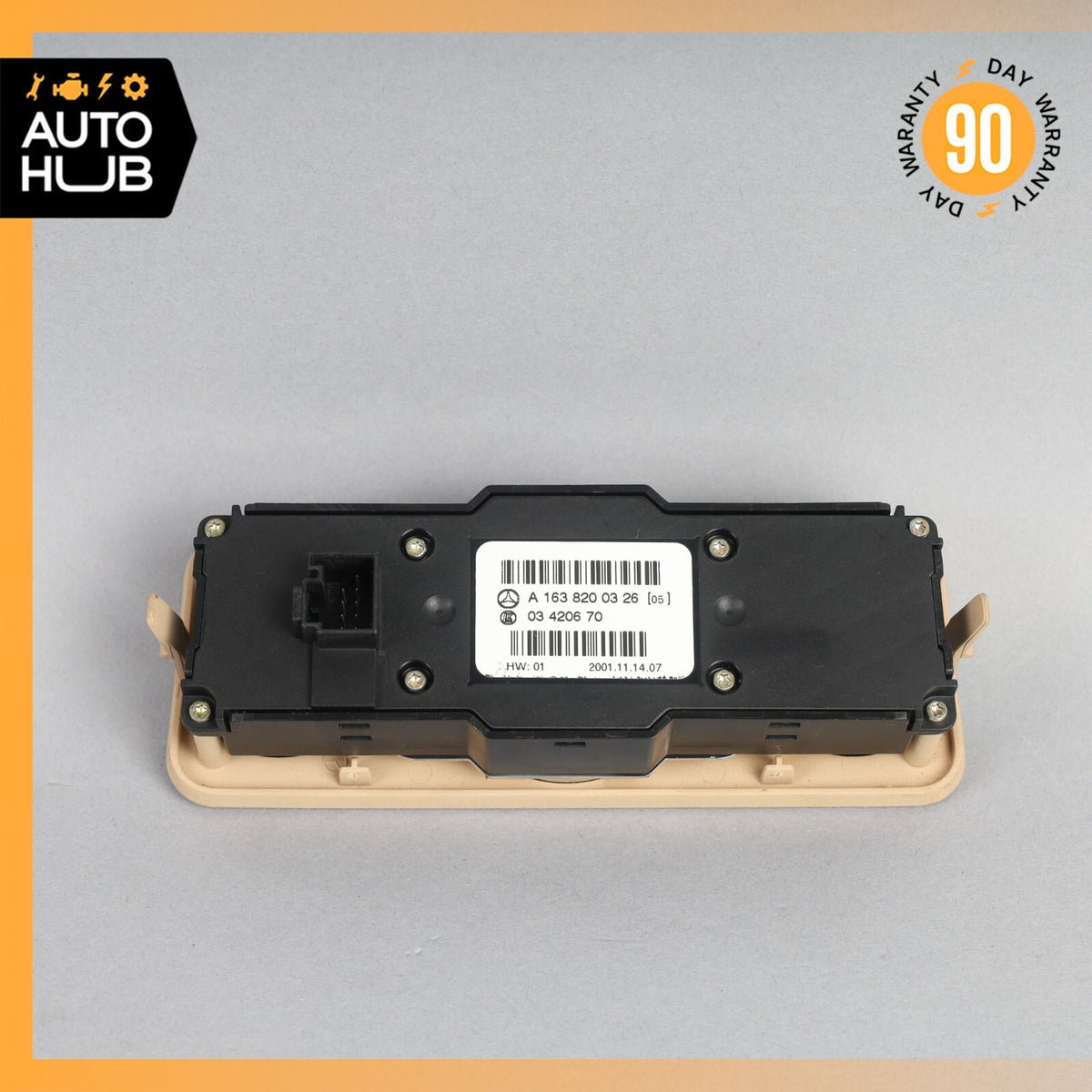 02-05 Mercedes W163 ML320 ML500 Rear Window Switch w/Climate 1638200326 OEM - photo 5