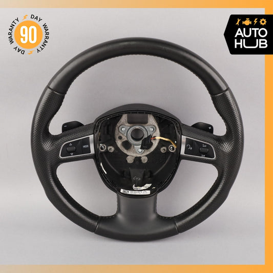 10-12 Audi B8 A5 Sport Steering Wheel w/ Paddle Shifters Black OEM - photo 1